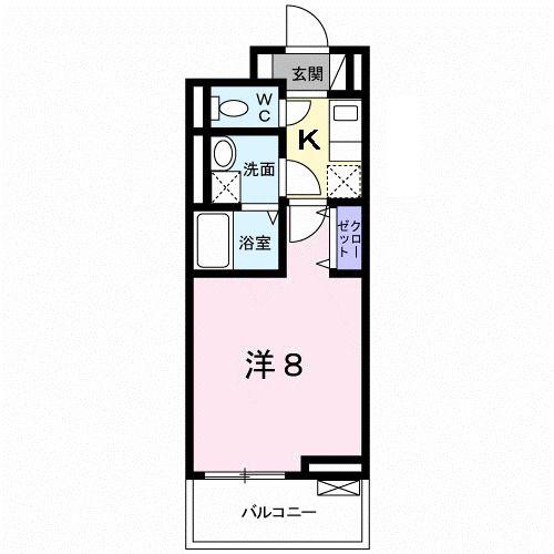 サンライズ レジデンス(1K/3階)の間取り写真