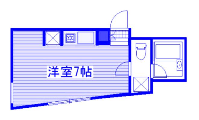 ゼフィール大宮(ワンルーム/1階)の間取り写真