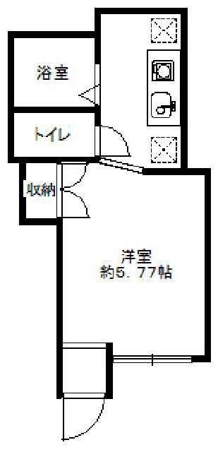フォレスト(ワンルーム/1階)の間取り写真