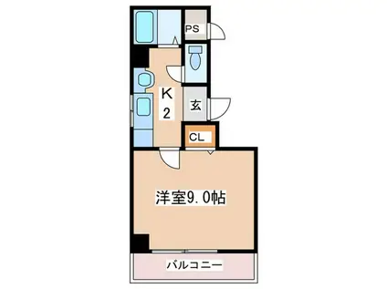 サンシャインサクラ(1K/7階)の間取り写真