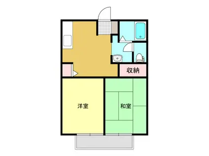 セントレージ立石A(2DK/2階)の間取り写真