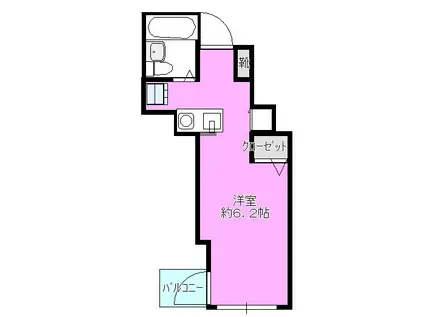 日東ビル(1K/3階)の間取り写真