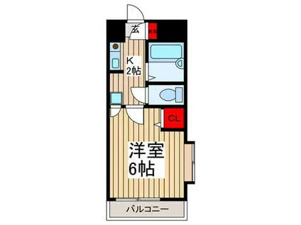 CLASSIC(1K/3階)の間取り写真