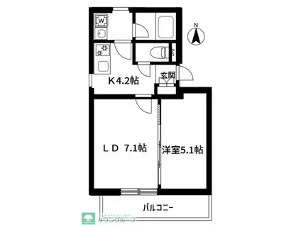 KI-418(2K/3階)の間取り写真