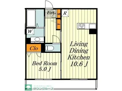 アビタシオン駒込(1LDK/3階)の間取り写真