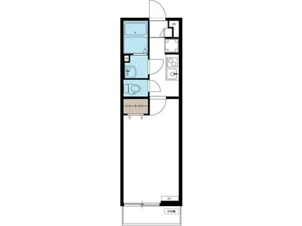 リブリ・ツヴァイテンス(1K/1階)の間取り写真