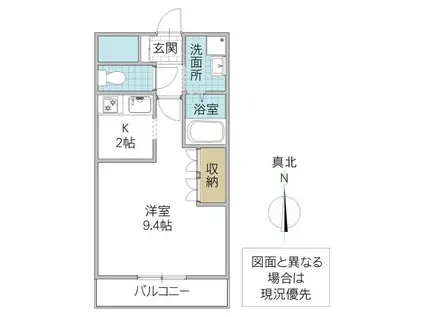 DANDELION II (1K/1階)の間取り写真