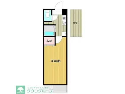 SKコートIV(1K/3階)の間取り写真