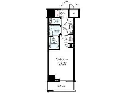 ARTESSIMO SIRIUS(1K/6階)の間取り写真