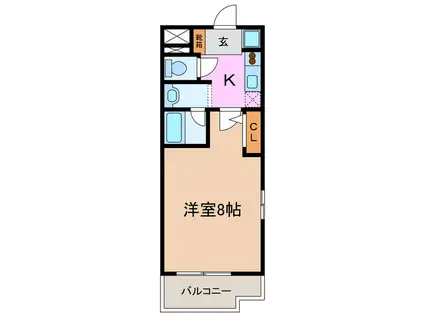 アーバンポイント豊田(1K/11階)の間取り写真