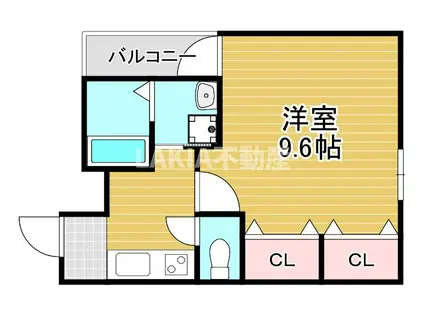 フジパレス都島御幸町III番館(1K/3階)の間取り写真