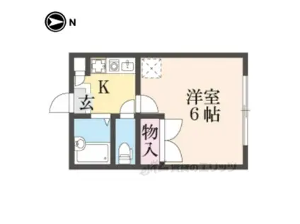 レオパレス ナカノ(1K/1階)の間取り写真