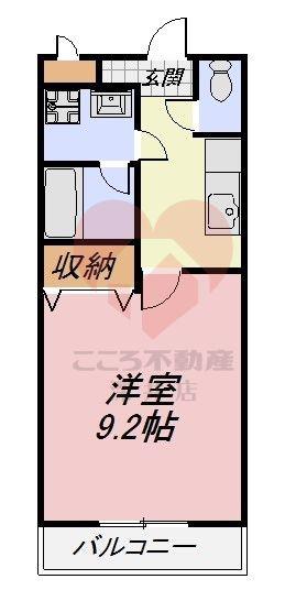フジパレス北清水町III番館(1K/1階)の間取り写真