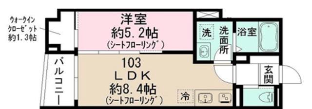 東京都練馬区上石神井南町計画(1LDK/1階)の間取り写真