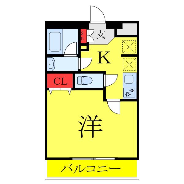 AZEST西高島平(1K/3階)の間取り写真