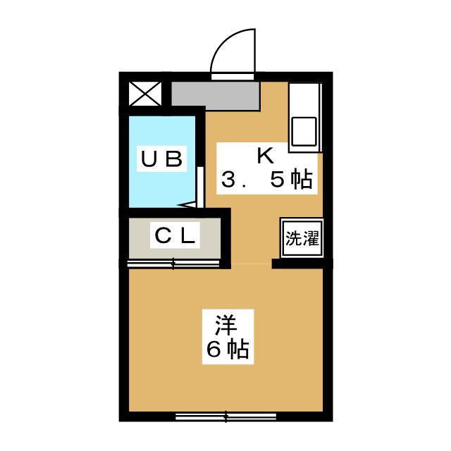 シャトル塚(ワンルーム/3階)の間取り写真