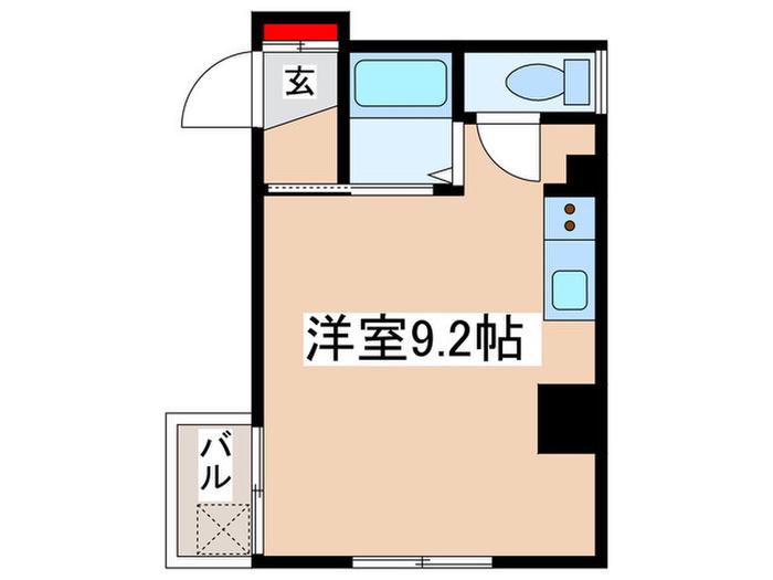 TS-3(ワンルーム/4階)の間取り写真
