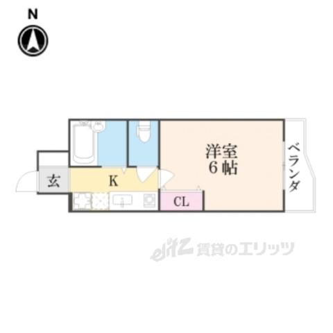 マイア松本(1K/5階)の間取り写真
