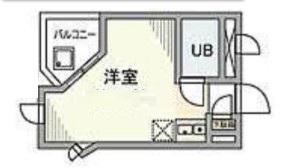 ハイシティ洗足(ワンルーム/4階)の間取り写真