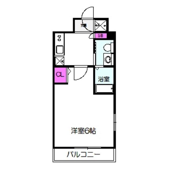 エスリード京橋ノースプレイス(1K/9階)の間取り写真