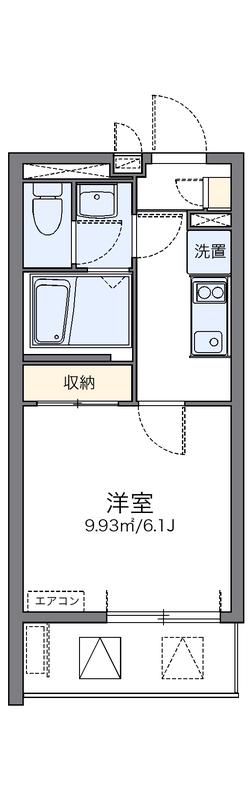 レオネクスト南青山(1K/2階)の間取り写真