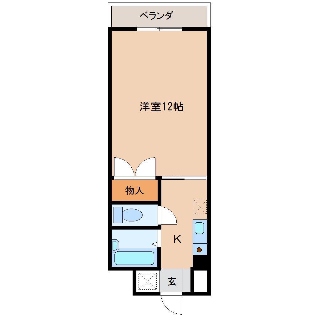 エクレールNRE(1K/3階)の間取り写真