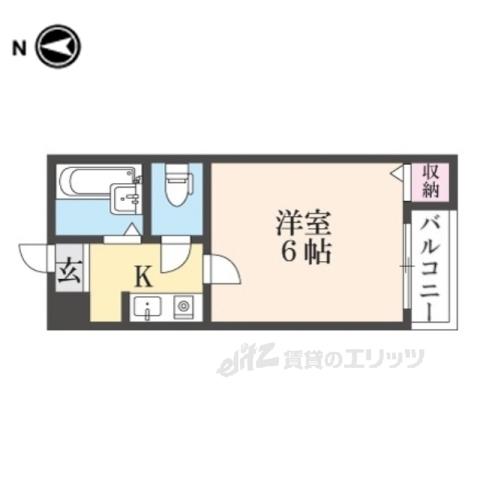 RENATUS寝屋川(1K/3階)の間取り写真
