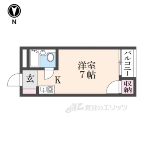 プレアール上神田(ワンルーム/3階)の間取り写真
