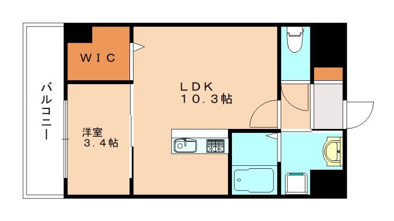 サンフォート小倉(1LDK/5階)の間取り写真