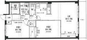 SENSE巽(2LDK/5階)の間取り写真