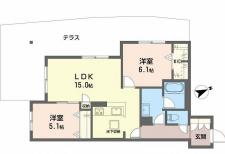 CASA PINOV(2LDK/2階)の間取り写真