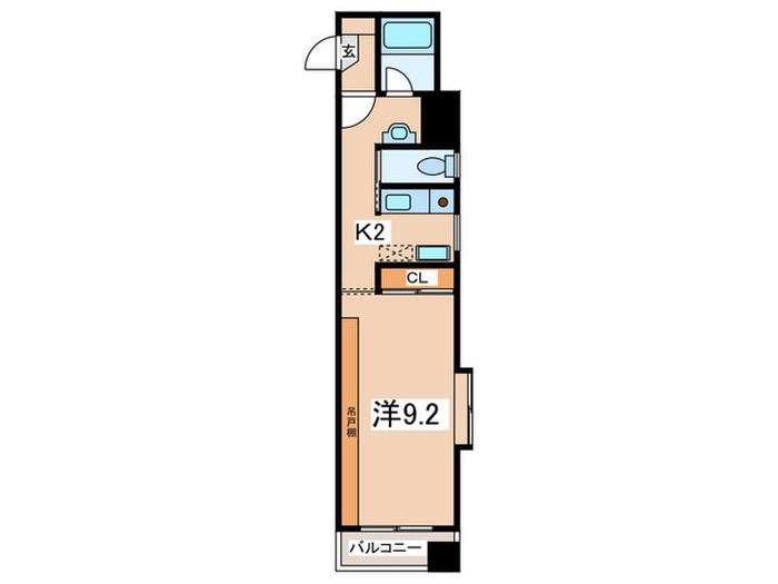 アネシス湘南(1K/5階)の間取り写真