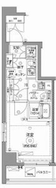 セジョリ川崎(1K/6階)の間取り写真