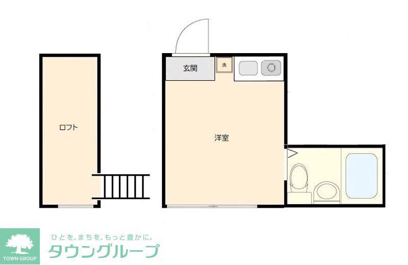 アーバン宮本町(ワンルーム/1階)の間取り写真