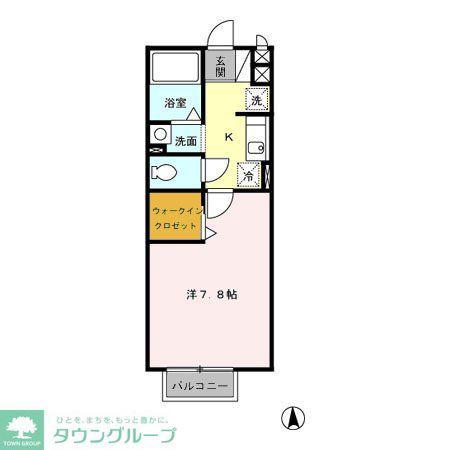 リヴェールエフティII(1K/2階)の間取り写真