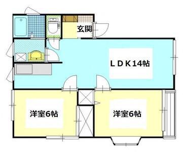 POSH HOUSE II(3LDK/1階)の間取り写真