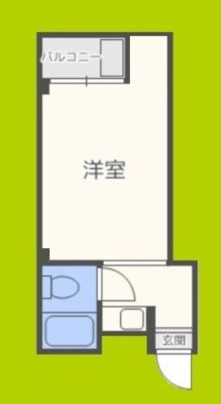 プレアール上住吉(1K/4階)の間取り写真