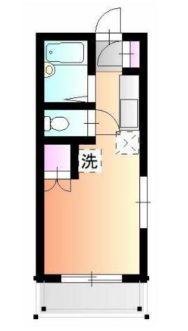 パレ菊名(ワンルーム/1階)の間取り写真