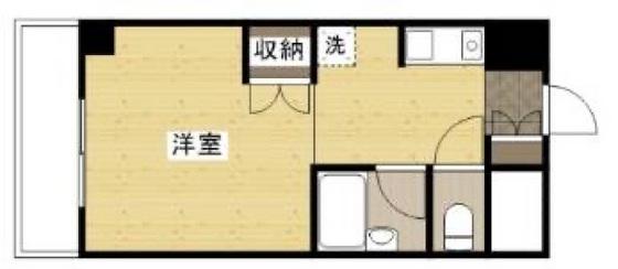 SNOW HOUSE II(ワンルーム/3階)の間取り写真