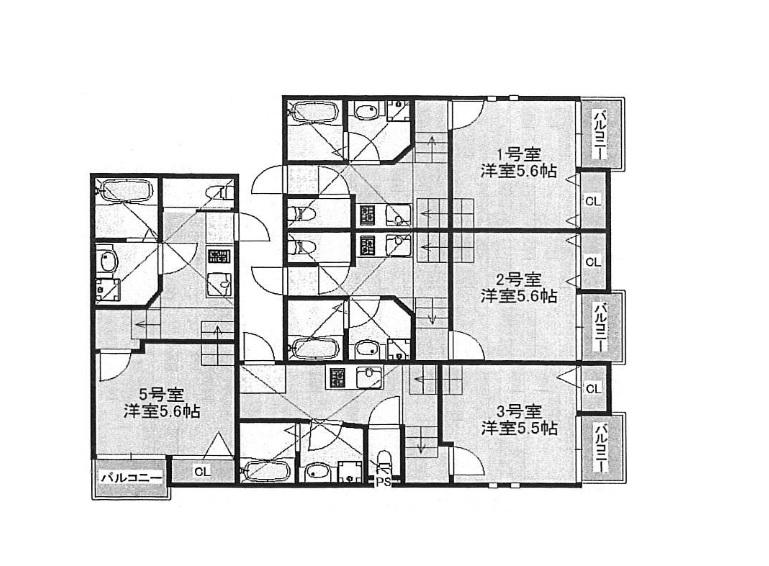 CREO PRENDRE箱崎駅前(1SK/1階)の間取り写真