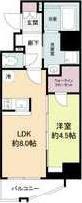 THE HUB MIYAKOJIMA(1LDK/4階)の間取り写真