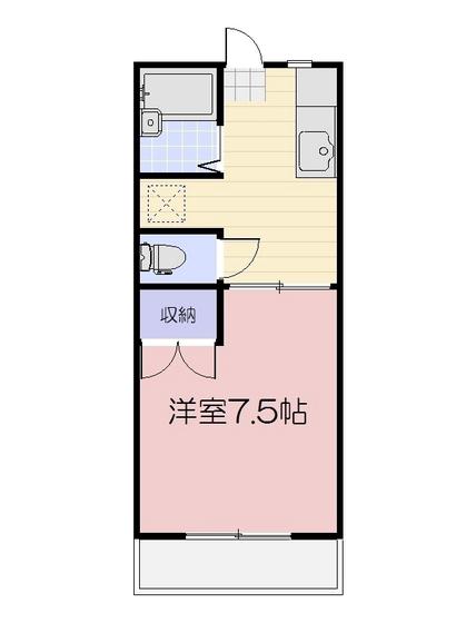 MAISONDEYASUDA(1K/2階)の間取り写真
