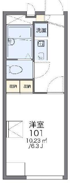 レオパレスいずみ(1K/1階)の間取り写真