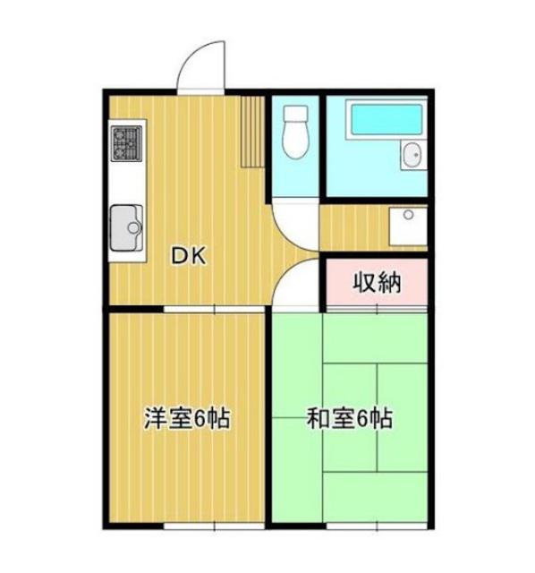 アルカンジュ(2DK/3階)の間取り写真