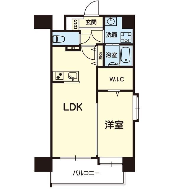LALALA本山(1LDK/11階)の間取り写真