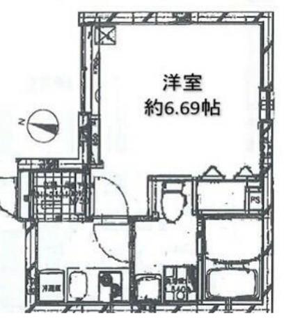 BEグランド清澄白河(1K/5階)の間取り写真