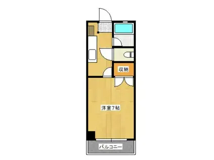 サンパティークヴェール(1K/5階)の間取り写真