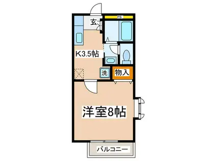 コーポ・コーアイ(1K/1階)の間取り写真