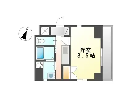 N2北九大前(1K/6階)の間取り写真