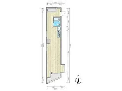 豊島サロンビル(ワンルーム/3階)の間取り写真